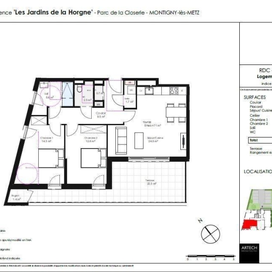  CABINET DE L'ILE : Apartment | MONTIGNY-LES-METZ (57950) | 71 m2 | 297 000 € 