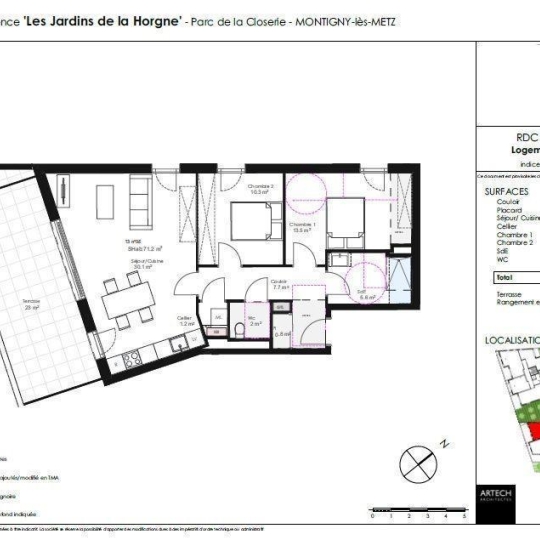  CABINET DE L'ILE : Appartement | MONTIGNY-LES-METZ (57950) | 71 m2 | 311 000 € 