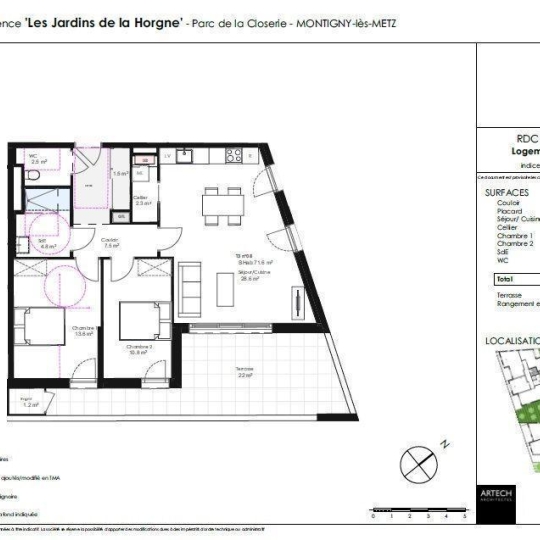  CABINET DE L'ILE : Apartment | MONTIGNY-LES-METZ (57950) | 71 m2 | 295 000 € 