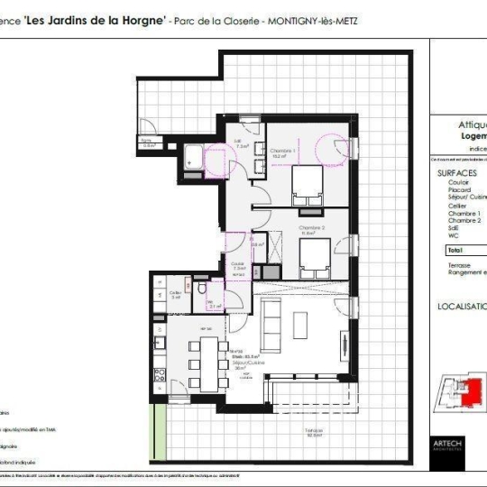  CABINET DE L'ILE : Apartment | MONTIGNY-LES-METZ (57950) | 83 m2 | 380 000 € 