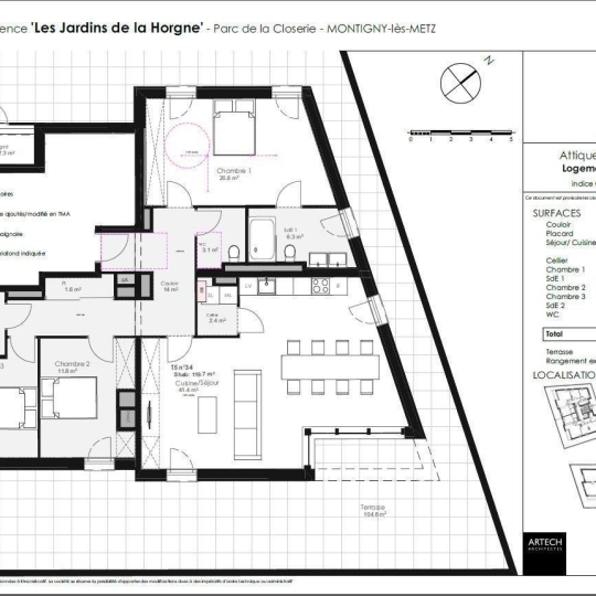  CABINET DE L'ILE : Apartment | MONTIGNY-LES-METZ (57950) | 120 m2 | 570 000 € 