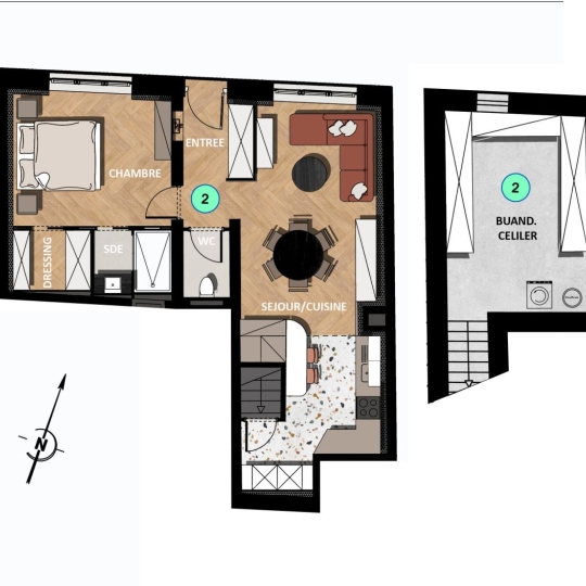  CABINET DE L'ILE : Appartement | ENNERY (57365) | 66 m2 | 99 000 € 