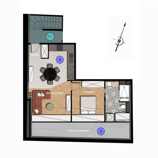  CABINET DE L'ILE : Appartement | ENNERY (57365) | 46 m2 | 49 900 € 