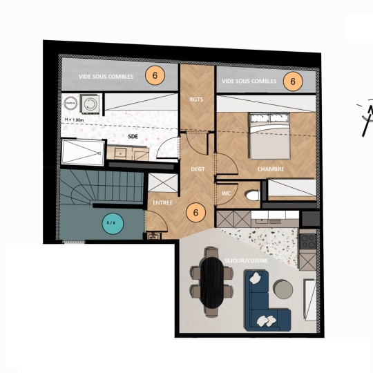 CABINET DE L'ILE : Appartement | ENNERY (57365) | 40 m2 | 49 900 € 