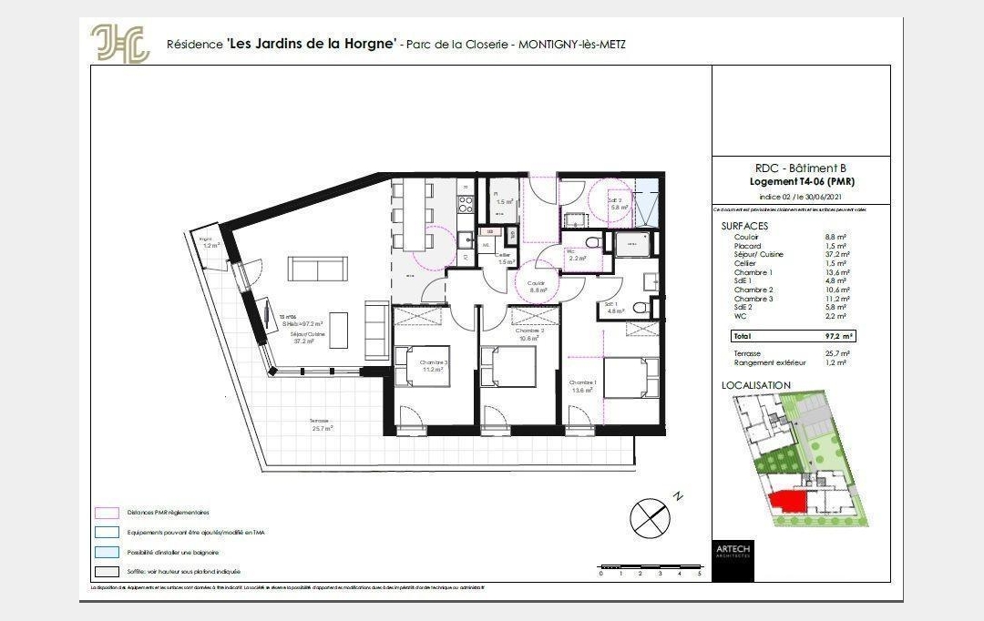 CABINET DE L'ILE : Appartement | MONTIGNY-LES-METZ (57950) | 97 m2 | 393 000 € 