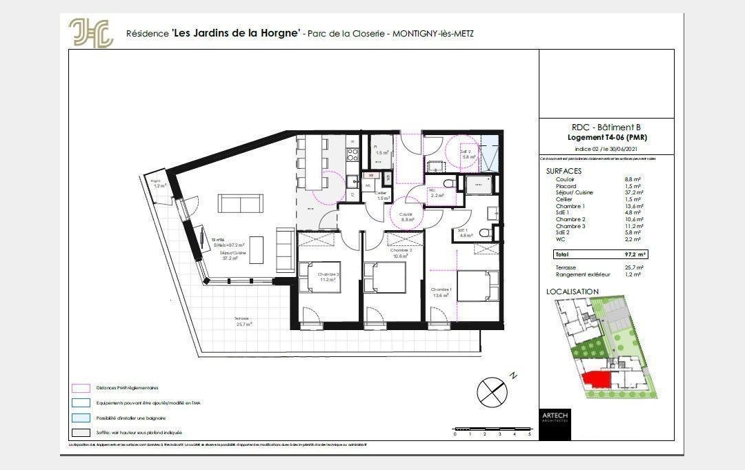 CABINET DE L'ILE : Apartment | MONTIGNY-LES-METZ (57950) | 97 m2 | 398 000 € 