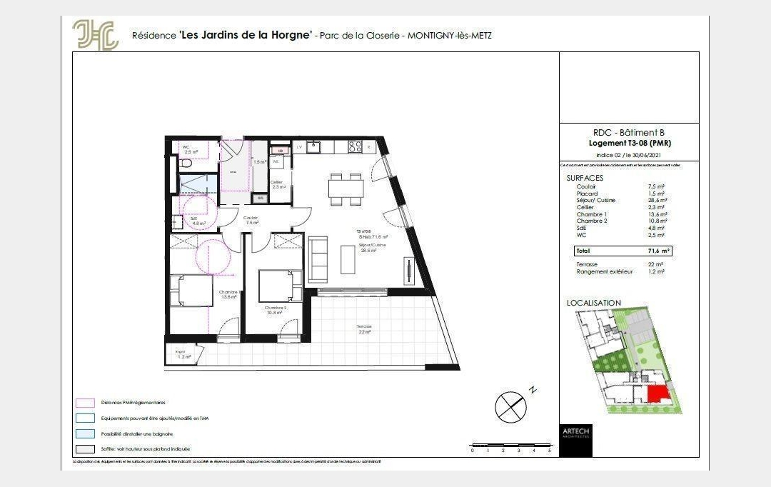 CABINET DE L'ILE : Apartment | MONTIGNY-LES-METZ (57950) | 71 m2 | 295 000 € 