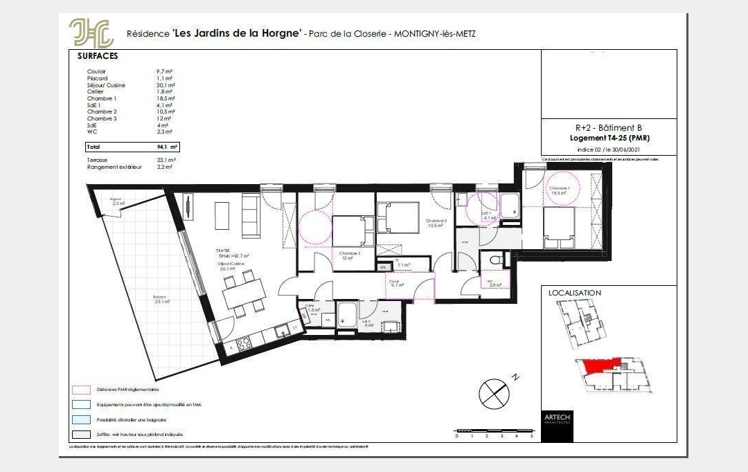 CABINET DE L'ILE : Apartment | MONTIGNY-LES-METZ (57950) | 94 m2 | 393 000 € 