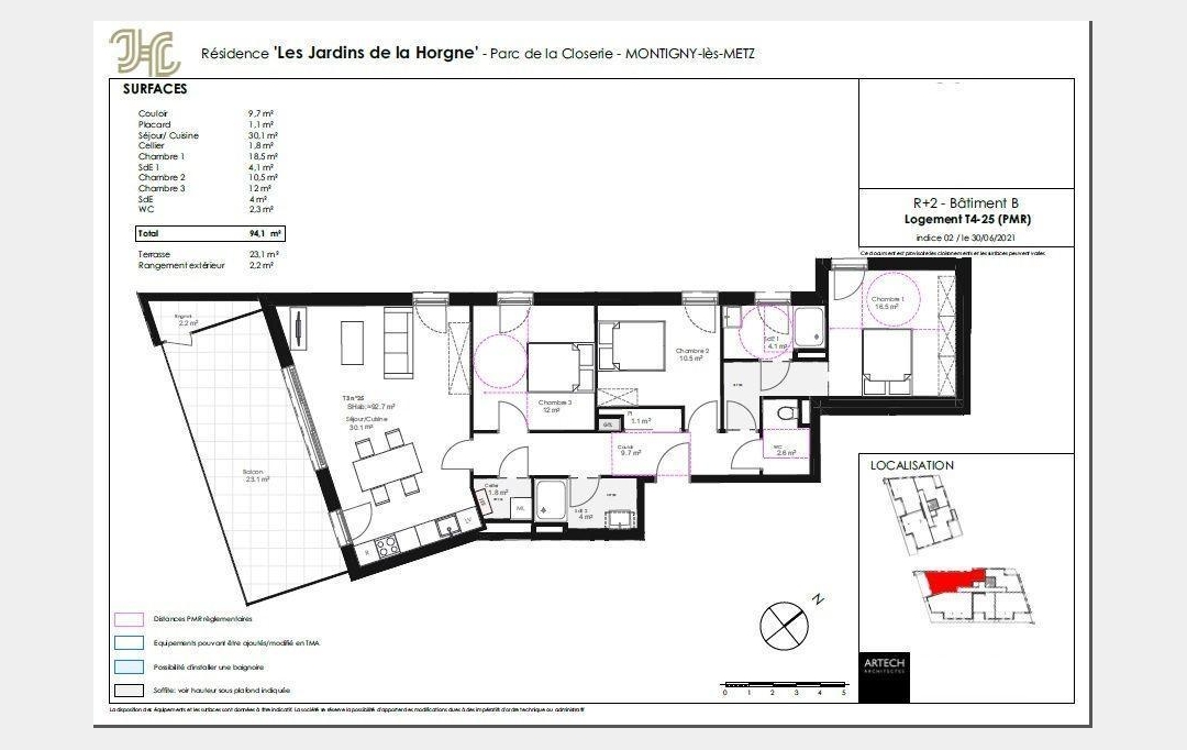 CABINET DE L'ILE : Appartement | MONTIGNY-LES-METZ (57950) | 94 m2 | 393 000 € 