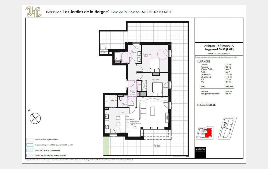 CABINET DE L'ILE : Appartement | MONTIGNY-LES-METZ (57950) | 83 m2 | 380 000 € 