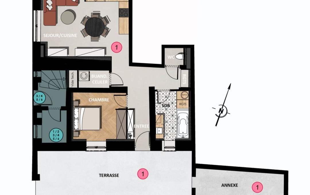 CABINET DE L'ILE : Appartement | ENNERY (57365) | 48 m2 | 149 000 € 