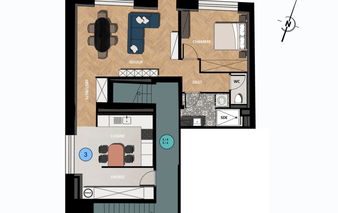 CABINET DE L'ILE : Appartement | ENNERY (57365) | 55 m2 | 99 000 € 