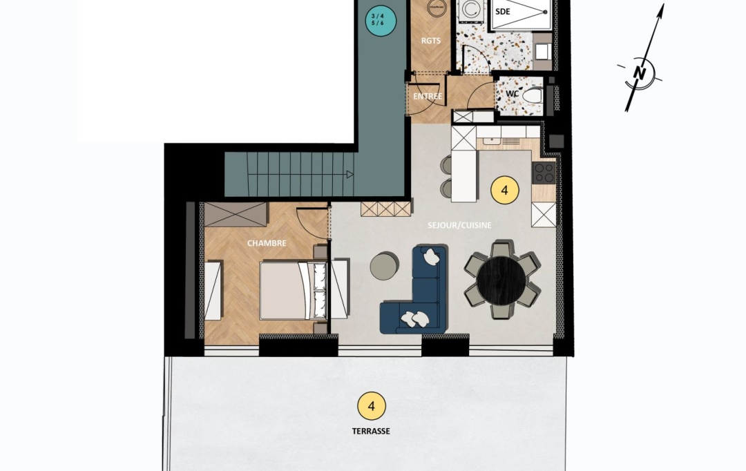 CABINET DE L'ILE : Appartement | ENNERY (57365) | 44 m2 | 99 000 € 