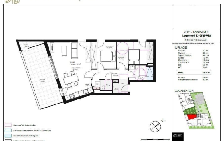 CABINET DE L'ILE : Appartement | MONTIGNY-LES-METZ (57950) | 71 m2 | 311 000 € 