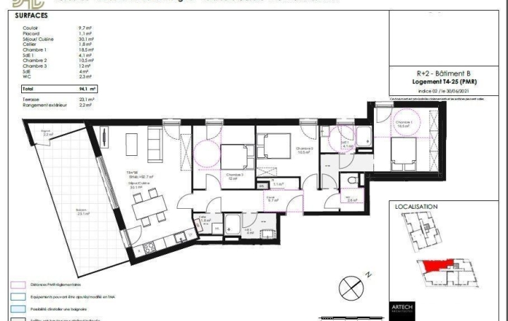 CABINET DE L'ILE : Appartement | MONTIGNY-LES-METZ (57950) | 94 m2 | 393 000 € 