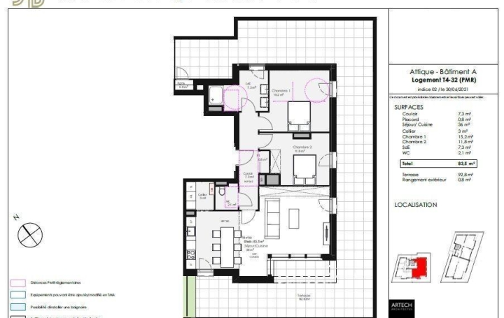 CABINET DE L'ILE : Appartement | MONTIGNY-LES-METZ (57950) | 83 m2 | 380 000 € 